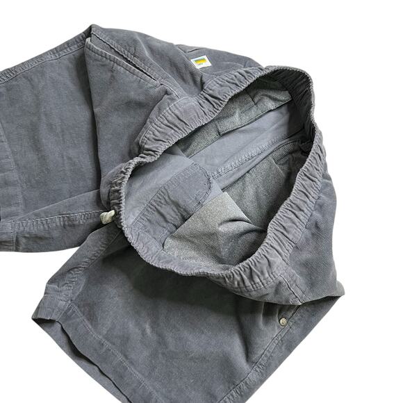 Men's VUORI Optimist Shorts Gray / Blue Corduroy Drawstring Waist Sz Medium $74 - Picture 6 of 12